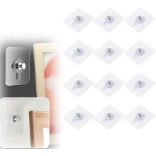 (12 PCS, 2.36*3.93 inch) 12 cârlige adezive fără găurire, pentru bucătărie – Montaj rapid și rezistent