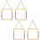 4Pcs Glass Pressed Flower Frame Home Decoration Floating-7.6cm 1