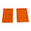 Polylactic Acid Card Organizers Portable Size For Easy-Orange 1