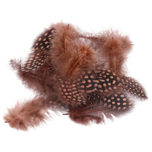 100Pcs Soft Plumage for Scrapbooking Gift Wrapping-Dark brown