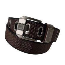 Heren canvas riem mode pin gesp tailleband voor-120 cm koffie