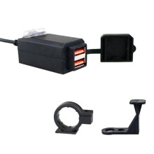 Motorstuur QC 3.0 Dual USB 9V-12V Oplader Waterdichte Motorfiets Oplader Adapteraansluiting met Schakelaar