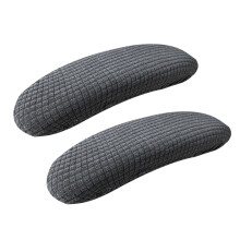 Pack of 2 Universal Fit Chair Arm Protectors-Dark Gray