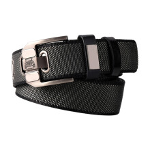 Men's Fashion Belt Canvas Pin Clasp Waist Band for-120cm Black