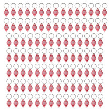 Pack of 100 LED Keychain Flashlight, 395Nm UV Keychain Flashlight, UV Light Flashlight Keychain,
