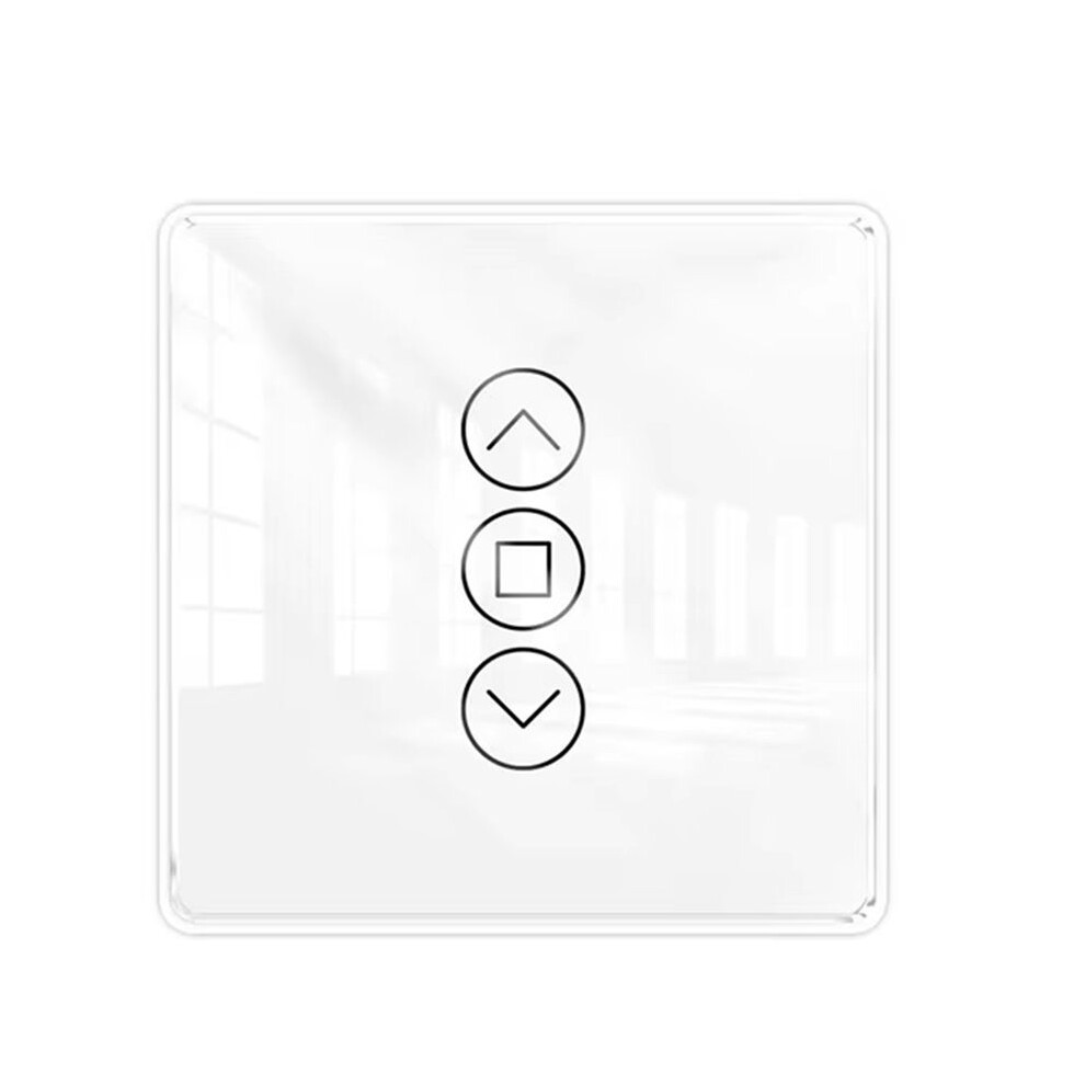 Tuya Wifi Rf433 2.5D Arc Curtain Glass Touch Panel For Roller Blinds Shutters App Wireless Alexa B 6031029078583