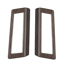 For ALPHARD VELLFIRE 40 Series 2023+ Wood Grain Car Middle Row Air Outlet Trim Frame Car Interior Accessories