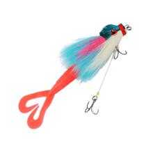 Mouse Shaped Lures Barbed Treble Hook Saltwater-cyan blue
