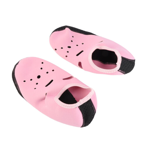 Non Slip Swimming Socks Pink L