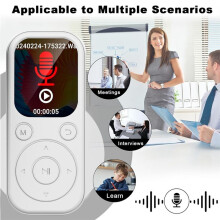 New MP3  Player Fast Charging 5.4  Version Expandable Memory Card Music Player FM Recording E-Book B