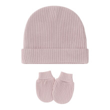 Ensemble de gants d'hiver sans rayures, bonnets,-lavande