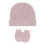 Ensemble de gants d'hiver sans rayures, bonnets,-lavande 1