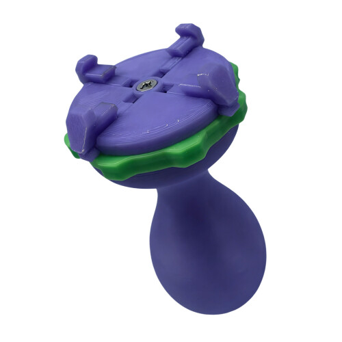 Comfortable Ergonomic Handle Holder for Miniature Model-Purple