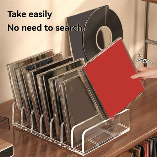 Acrylic CD/DVD Storage Rack Transparent Organizer Stand Display Holder for CD/DVD, Holds Multiple Discs