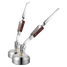 2 Stuks Soldeerpincet Set met Basis 360 Rotatie voor Sieraden Maken, Lassen, Repareren