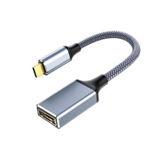 Adaptateur de conversion polyvalent de type C vers DP1.4,-Gris