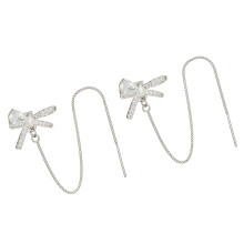 Modischer Schmetterlings-Ohrhörer-Ohrclip mit-Silber