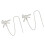 Functional AntiSlip Ear Clip For Freeclip 1/2 Headphone-Silver 1