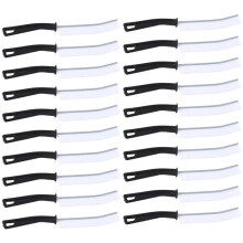 20Pcs White Multifunctional space Brush space Cleaning Brush Tool,Bathroom space Brush,Hard Bristle space Cleaning Brush