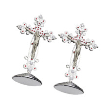 Crucifix catholique avec croix debout pour les-Couleur acier