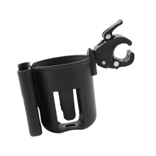 Strollers Cup Holder Phone Stand 2 in 1 Baby Pram-Black