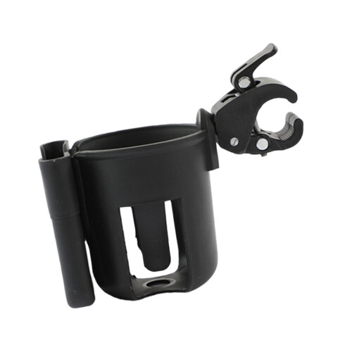 Strollers Cup Holder Phone Stand 2 in 1 Baby Pram-Black