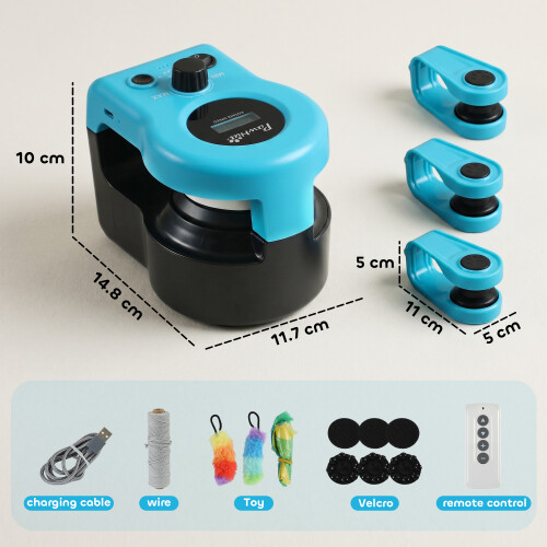 PawHut PawHut Automatic & Remote Control Interactive Cat Toy DIY Track Mouse Sound 2