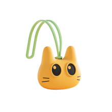 Cartoon Shape Quiet Texture Stone Toy Sensory-yellow cat head