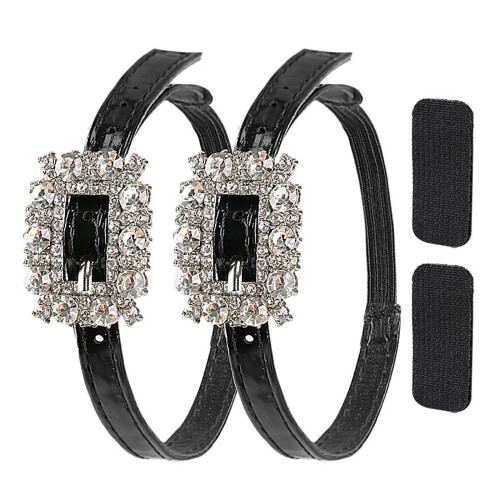 Funkelnde Strasssteine High Heel Retainer Strap-Silber