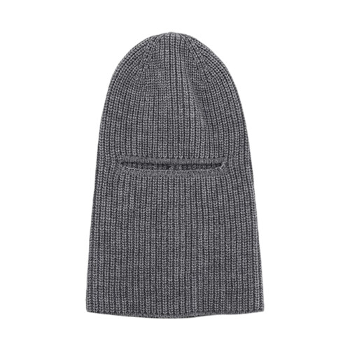 Flexible Balaclava Hoodie Hat Adjustable Coverage Headgear-Gray