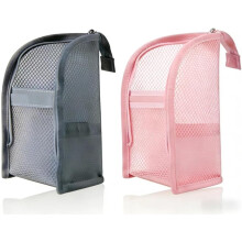 (pink +grey, -) Stehender Reise-Kulturbeutel, 2026 Upgrade leichtes Organizer - wasserdicht