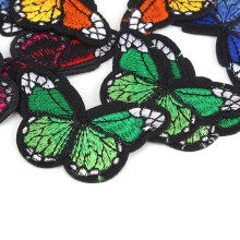12 Mixed Colour Butterfly Patches