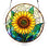Attrape-soleil en forme de fleur, décoration en vitrail pour-30 1