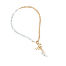 Golden Horse Figure Necklace Suitable As A Meaningful Gift For