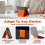 (Black, -) Support téléphone silicone aluminium, flexible 3