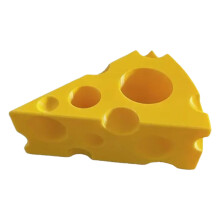 Brosse à dents et porte-dentifrice en forme de fromage imprimé