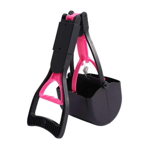 Efficiënt gevouwen poepschep-clipmechanisme voor-Roze