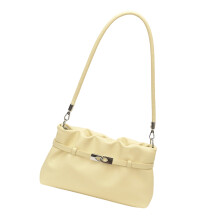 Sac à bandoulière élégant en cuir PU avec intérieur-Jaune