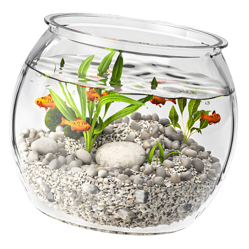 Plastic Fish Bowl Providing Safety Features Ideal For-XXL