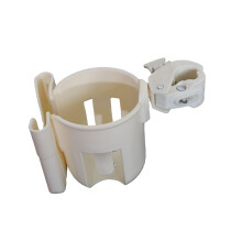 Baby Strollers Cup Holder with Phone Storage Space Easy-White