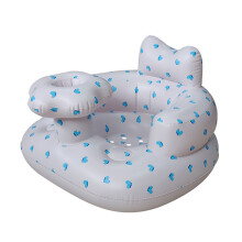 Siège d'entraînement pour bébé, chaise gonflable-dinosaure bleu