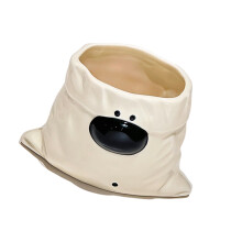 Hand Painted Puppy Design Ceramic Mugs Ideal For Kitchen-White