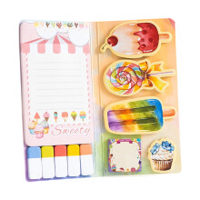 Bloc-notes déchirable de couleur vive, bloc-notes doublé-3
