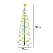 Solar Christmas Tree Spiral Lights