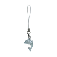 Handgefertigter Delfin-Charm-Handy-Lanyard, individuelles-Blau