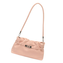 Elegante Umhängetasche aus weichem PU-Leder,-Rosa