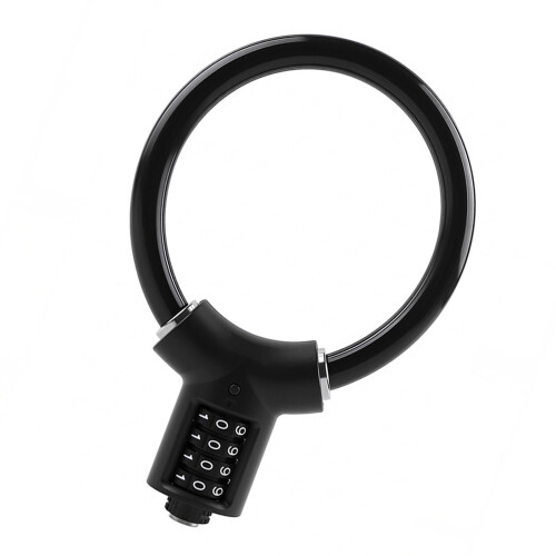 Adjustable Passwords Combination Lock Flexible Steel-Black