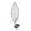 Artistic Metal Candle Support Set Displaying Unique Leaf-White 1