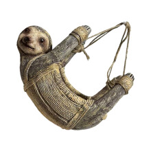 Nature Sloths Shape Resin Bird Feeder For Garden Balcony And