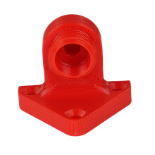 Space Efficient Air Pressure Regulator Wall Support Bracket-Red